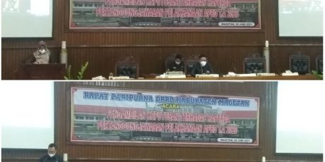 Ini Hasil Paripurna DPRD Magetan Terkait RAPERDA Dan Pertanggung Jawaban Pelaksaanan APBD T.A 2020