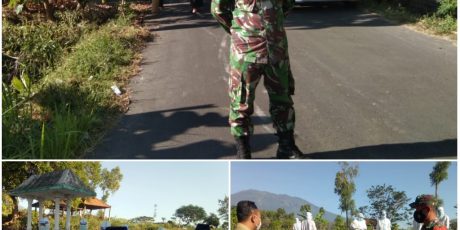 Babinsa Koramil Tipe B 0804/01 Magetan Amankan Pemakaman Secara Prokes Warga Kelurahan Tawanganom
