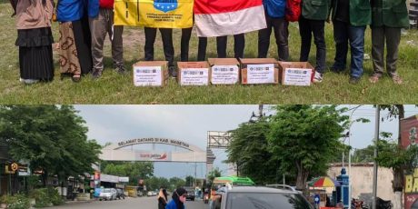 Peduli Korban Banjir Bandang, PMII Komisariat Salman Al Farisy dan BEM STAIM Magetan Gelar Aksi Galang Dana