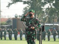 Tetap Prokes, Korem 071/Wijayakusuma Gelar Upacara Bulanan Awal Tahun 2022
