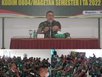 Kodim 0804/Magetan Gelar Binsiap Apwil Dan Puanter Semester I TA. 2022