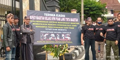 Usulan Gaji  Naik PDAM Dibatalkan, Pendopo Magetan Tetap Didemo? Ternyata Ini Tuntutanya