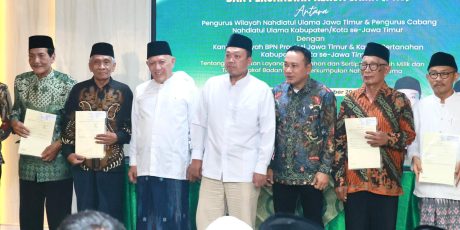 Kerja Sama Kanwil BPN Provinsi dan Kantah se-Jawa Timur dengan PWNU