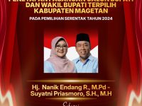 KPU Magetan Tetapkan Nanik–Suyatni sebagai Bupati dan Wakil Bupati Terpilih 2024–2029
