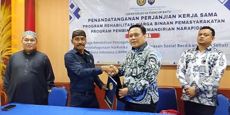YASOS BKS Bersama Lapas Kls II A Pancur Batu Penandatanganan Perjanjian Kerjasama Program Pembinaan dan  Kemandirian  WBP