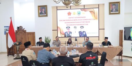 Jelang Parluh PSHT 2026 Di Madiun Forkopimda Magetan Berkoordinasi Dengan Perguruan Silat