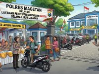 Mudik Aman, Keluarga Bahagia: Polres Magetan Buka Layanan Penitipan Kendaraan Gratis