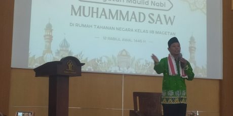 Rutan Kelas IIB Magetan Gelar Maulid Nabi Muhammad SAW Bersama Warga Binaan