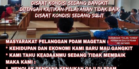Pejabat PDAM Magetan Ngaku Bangkrut  Tapi Minta Gaji Naik Didepan DPRD. Ormas OI Bersatu Bersuara