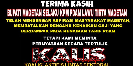 Gaji PDAM Batal Naik, Aktifis Tetap Aksi Menuntut Jawaban Tertulis