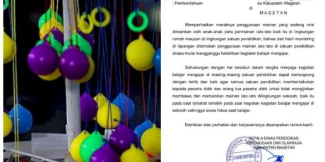 Ganggu Proses Pendidikan, Lato-lato Disekolahan Magetan Resmi Larang