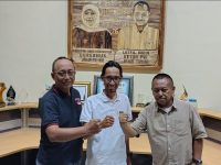 Ketua KI Jatim Intensif Komunikasi Pentahelik, Silaturahmi Ketua PWI dan Ketua SMSI